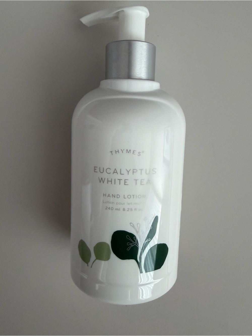 THYMES Eucalyptus White Tea Hand Lotion with Pump 8.25oz